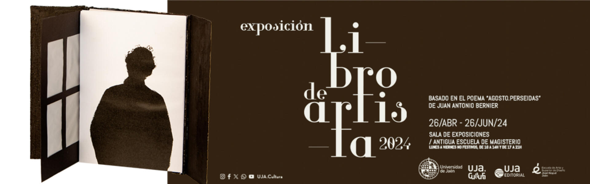 Banner Exposición 'Libro de Artista' 2024. 