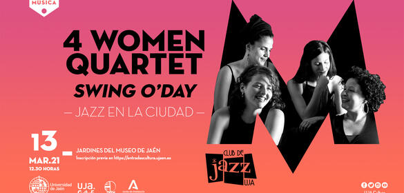 Cartel del concierto de Jazz 4 Women Quartet "Swing O´Day"
