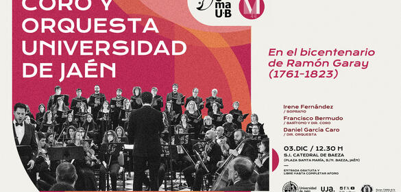 cARTEL PARA EL CONCIERTO Coro y Orquesta de la Universidad de Jaén 03-12-2023 
