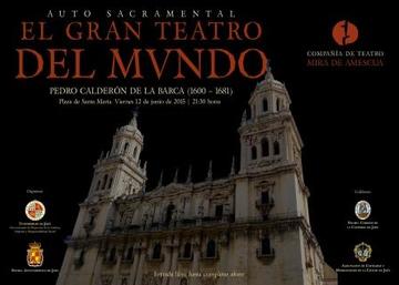 Cartel de "El gran teatro del mundo" de Calderón de la Barca