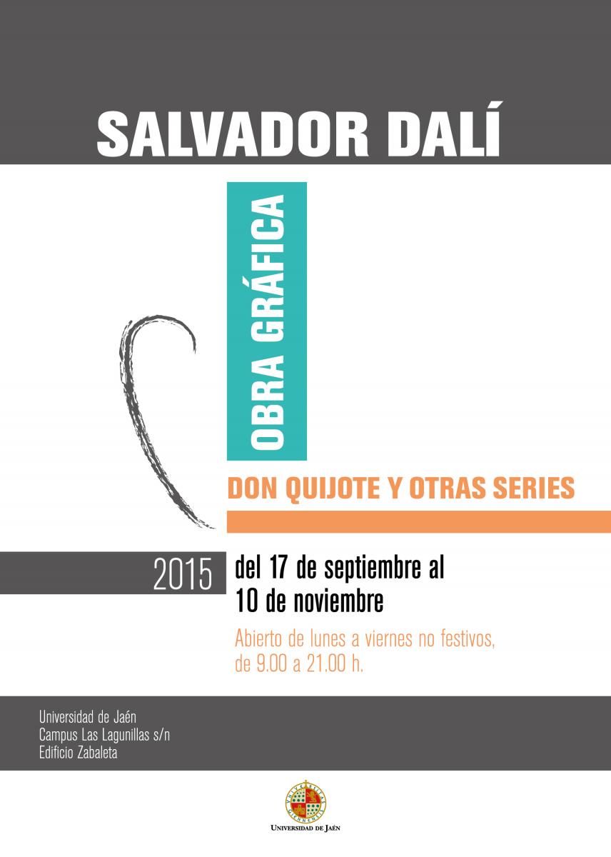 Cartel Exposición "Salvador Dalí. Don Quijote y otras series"