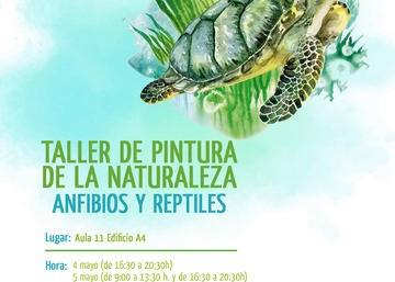 Cartel Taller Pintura Anfibios y Reptiles