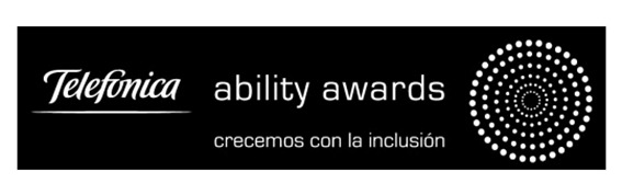 Logo Telefónica Ability Awards. Crecemos con la inclusión.